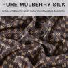 imageEXTREE 100 Pure Mulberry Silk Scarf Fashion Hair for Women Scarf Lightweight Square Neckerchief 275 275 inchesGolden Brown