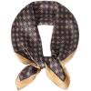 imageEXTREE 100 Pure Mulberry Silk Scarf Fashion Hair for Women Scarf Lightweight Square Neckerchief 275 275 inchesGolden Brown