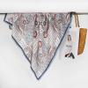 imageEXTREE 100 Pure Mulberry Silk Scarf Fashion Hair for Women Scarf Lightweight Square Neckerchief 275 275 inchesGray Stitching Totem