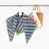 imageEXTREE 100 Pure Mulberry Silk Scarf Fashion Hair for Women Scarf Lightweight Square Neckerchief 275 275 inchesGreen Colts