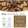 imageEXTREE 100 Pure Mulberry Silk Scarf Fashion Hair for Women Scarf Lightweight Square Neckerchief 275 275 inchesMo Brown Pig Nose Button