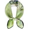 imageEXTREE 100 Pure Mulberry Silk Scarf Fashion Hair for Women Scarf Lightweight Square Neckerchief 275 275 inchesOil Painting Green