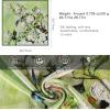 imageEXTREE 100 Pure Mulberry Silk Scarf Fashion Hair for Women Scarf Lightweight Square Neckerchief 275 275 inchesOil Painting Green