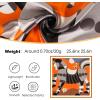 imageEXTREE 100 Pure Mulberry Silk Scarf Fashion Hair for Women Scarf Lightweight Square Neckerchief 275 275 inchesPony Jumping Orange