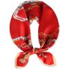 imageEXTREE 100 Pure Mulberry Silk Scarf Fashion Hair for Women Scarf Lightweight Square Neckerchief 275 275 inchesRed Horse