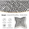 imageEXTREE 100 Pure Mulberry Silk Scarf Fashion Hair for Women Scarf Lightweight Square Neckerchief 275 275 inchesSparse Hedge Black and White