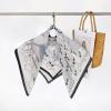 imageEXTREE 100 Pure Mulberry Silk Scarf Fashion Hair for Women Scarf Lightweight Square Neckerchief 275 275 inchesThe Capital of Horses