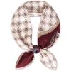 imageEXTREE 100 Pure Mulberry Silk Scarf Fashion Hair for Women Scarf Lightweight Square Neckerchief 275 275 inchesWanhui Wine Red
