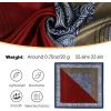 imageEXTREE 100 Pure Mulberry Silk Scarf Fashion Hair for Women Scarf Lightweight Square Neckerchief 275 275 inchesWine Red Blue