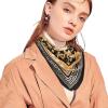 imageEXTREE Fashion Silky Satin Headscarf for Women Girls Exquisite Pattern Lightweight Silk Graceful Scarfs 275 x 275 inches