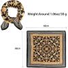 imageEXTREE Fashion Silky Satin Headscarf for Women Girls Exquisite Pattern Lightweight Silk Graceful Scarfs 275 x 275 inches