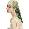 imageEXTREE Fashion Silky Satin Headscarf for Women Girls Exquisite Pattern Lightweight Silk Graceful Scarfs 275 x 275 inchesA Touch of Green in Summer