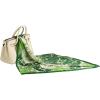 imageEXTREE Fashion Silky Satin Headscarf for Women Girls Exquisite Pattern Lightweight Silk Graceful Scarfs 275 x 275 inchesA Touch of Green in Summer