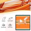 imageEXTREE Fashion Silky Satin Headscarf for Women Girls Exquisite Pattern Lightweight Silk Graceful Scarfs 275 x 275 inchesArmy Green Horse Orange Black and White