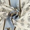 imageEXTREE Fashion Silky Satin Headscarf for Women Girls Exquisite Pattern Lightweight Silk Graceful Scarfs 275 x 275 inchesBlue and White Carriage