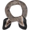 imageEXTREE Fashion Silky Satin Headscarf for Women Girls Exquisite Pattern Lightweight Silk Graceful Scarfs 275 x 275 inchesHoundstooth Copper