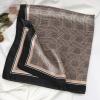 imageEXTREE Fashion Silky Satin Headscarf for Women Girls Exquisite Pattern Lightweight Silk Graceful Scarfs 275 x 275 inchesHoundstooth Copper