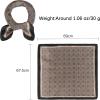 imageEXTREE Fashion Silky Satin Headscarf for Women Girls Exquisite Pattern Lightweight Silk Graceful Scarfs 275 x 275 inchesHoundstooth Copper