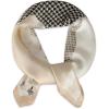 imageEXTREE Fashion Silky Satin Headscarf for Women Girls Exquisite Pattern Lightweight Silk Graceful Scarfs 275 x 275 inchesHoundstooth Horse Beige