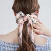 imageEXTREE Fashion Silky Satin Headscarf for Women Girls Exquisite Pattern Lightweight Silk Graceful Scarfs 275 x 275 inchesPink Edge Horseshoe Buckle