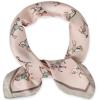 imageEXTREE Fashion Silky Satin Headscarf for Women Girls Exquisite Pattern Lightweight Silk Graceful Scarfs 275 x 275 inchesSolid Pony Pink