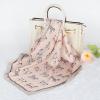 imageEXTREE Fashion Silky Satin Headscarf for Women Girls Exquisite Pattern Lightweight Silk Graceful Scarfs 275 x 275 inchesSolid Pony Pink