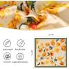 imageEXTREE Fashion Silky Satin Headscarf for Women Girls Exquisite Pattern Lightweight Silk Graceful Scarfs 275 x 275 inchesSunflower Green Edge