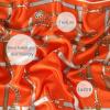 imageEXTREE Fashion Silky Satin Headscarf for Women Girls Exquisite Pattern Lightweight Silk Graceful Scarfs 275 x 275 inchesToken Leather Buckle Orange Bottom