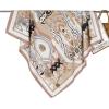 imageEXTREE Luxury Satin Head Scarf 35x35  Silklike Wrap for Women Versatile ShawlSun CoverWrapping Premium Gift for HerKhaki