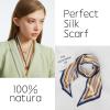 imageEXTREE Satin Scarf Mulberry Silk Printed Head Wrap Hair Band 7quotquot x 59quotquotA014