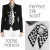 imageEXTREE Satin Scarf Mulberry Silk Printed Head Wrap Hair Band 7quotquot x 59quotquotA015