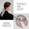 imageEXTREE Satin Scarf Mulberry Silk Printed Head Wrap Hair Band 7quotquot x 59quotquotA023