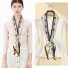 imageEXTREE Satin Scarf Mulberry Silk Printed Head Wrap Hair Band 7quotquot x 59quotquotA033
