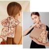 imageEXTREE Satin Scarf Mulberry Silk Printed Head Wrap Hair Band 7quotquot x 59quotquotA035