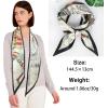 imageEXTREE Satin Scarf Mulberry Silk Printed Head Wrap Hair Band 7quotquot x 59quotquotA047