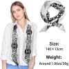 imageEXTREE Satin Scarf Mulberry Silk Printed Head Wrap Hair Band 7quotquot x 59quotquotA053