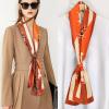 imageEXTREE Satin Scarf Mulberry Silk Printed Head Wrap Hair Band 7quotquot x 59quotquotA062