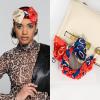 imageEXTREE Satin Scarf Mulberry Silk Printed Head Wrap Hair Band 7quotquot x 59quotquotA070
