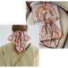 imageEXTREE Satin Scarf Mulberry Silk Printed Head Wrap Hair Band 7quotquot x 59quotquotA077