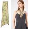 imageEXTREE Satin Scarf Mulberry Silk Printed Head Wrap Hair Band 7quotquot x 59quotquotA080