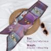 imageEXTREE Satin Scarf Mulberry Silk Printed Head Wrap Hair Band 7quotquot x 59quotquotA086