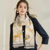 imageEXTREE Scarfs for Women Pashmina Silky Shawl Wrap for Evening Dressing Blanket Open Front Poncho CapeBeige