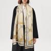 imageEXTREE Scarfs for Women Pashmina Silky Shawl Wrap for Evening Dressing Blanket Open Front Poncho CapeBeige