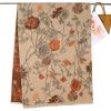 imageEXTREE Scarfs for Women Pashmina Silky Shawl Wrap for Evening Dressing Blanket Open Front Poncho CapeBeige Peony