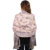 imageEXTREE Scarfs for Women Pashmina Silky Shawl Wrap for Evening Dressing Blanket Open Front Poncho CapeBluebird Pink