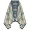 imageEXTREE Scarfs for Women Pashmina Silky Shawl Wrap for Evening Dressing Blanket Open Front Poncho CapeClover Milan