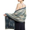 imageEXTREE Scarfs for Women Pashmina Silky Shawl Wrap for Evening Dressing Blanket Open Front Poncho CapeClover Milan