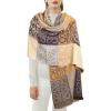 imageEXTREE Scarfs for Women Pashmina Silky Shawl Wrap for Evening Dressing Blanket Open Front Poncho CapeLoewe Camel