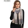 imageEXTREE Scarfs for Women Pashmina Silky Shawl Wrap for Evening Dressing Blanket Open Front Poncho CapeMorandi Powder