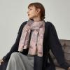 imageEXTREE Scarfs for Women Pashmina Silky Shawl Wrap for Evening Dressing Blanket Open Front Poncho CapePink Peony